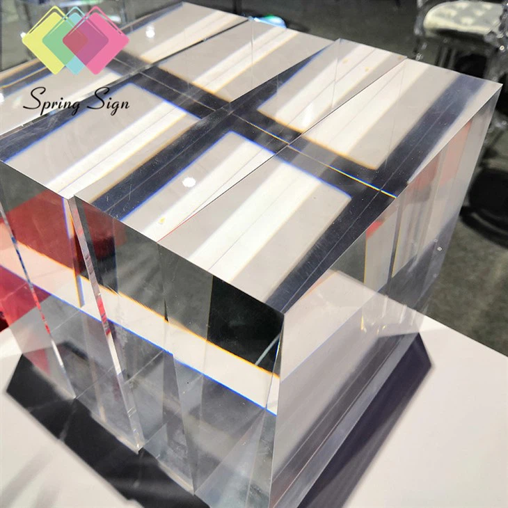 Thickness Clear Square Acrylic Block